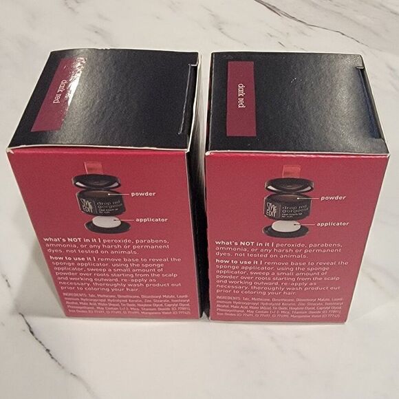 2 Boxes of Style Edit ROOT TOUCHUP Drop Red Gorgeous Dark Red 0.13 oz each - Picture 2 of 4